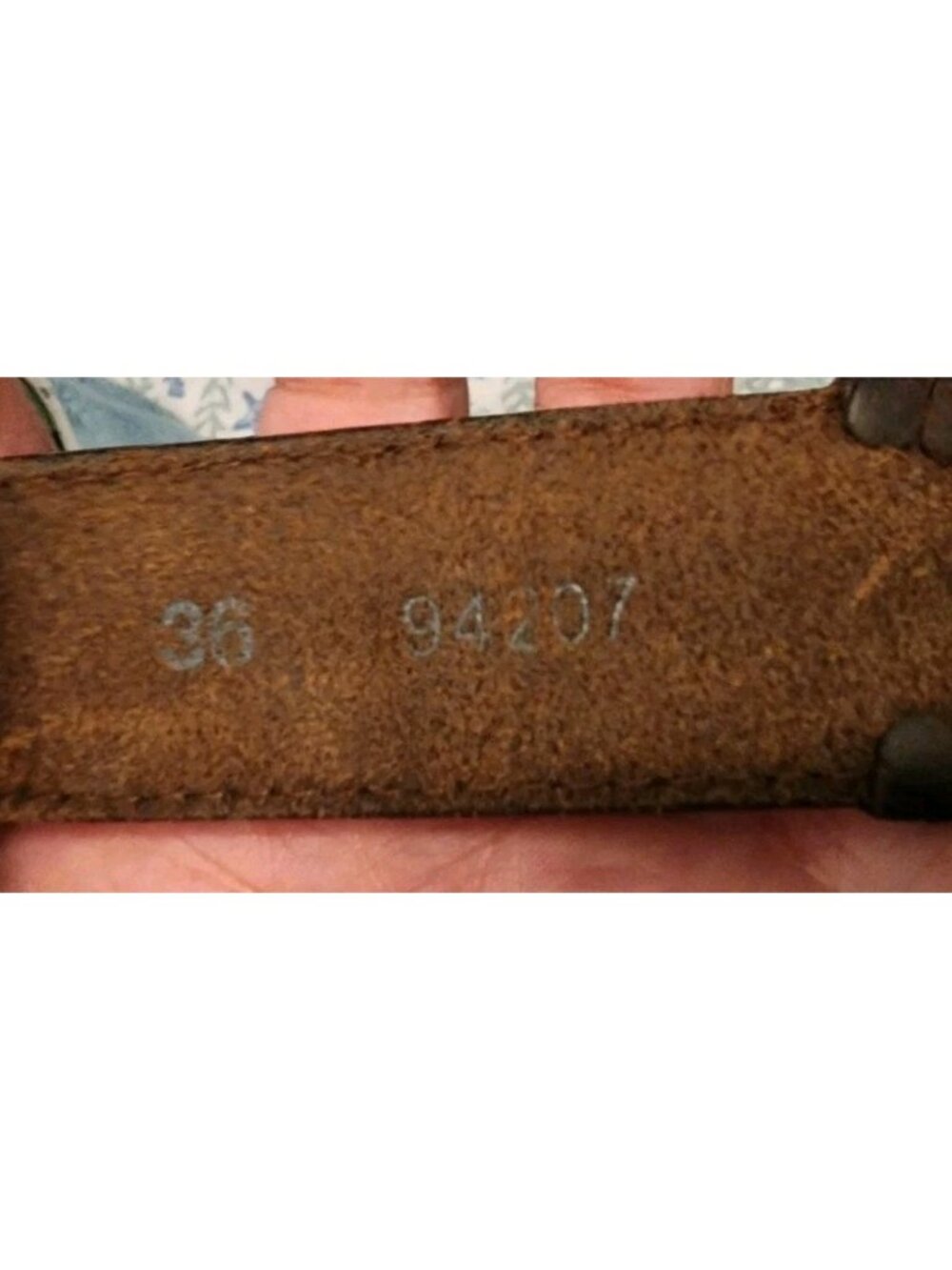 Vintage Brighton Belt 36 Brown Leather Fly Fishing Brass Studs Buckle Woven - Picture 7 of 12